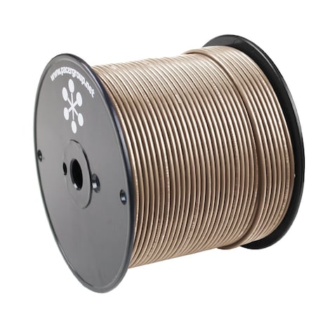 Pacer Group Primary Wire, Marine, 16 AWG, 1C C, Tan, PVC, Stranded, 600V, 500 ft. WUL16TN-500
